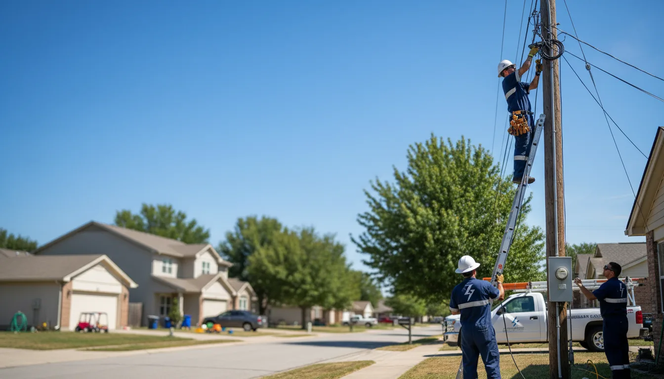 Residential electrician providing installation services in Center Cross, VA